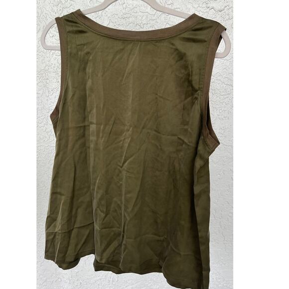 NWT Haven Well Within Silk Tank XL Army Green Sleepwear - Picture 6 of 7